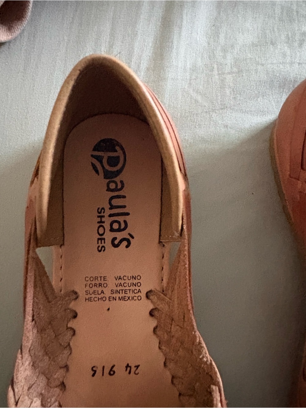 Women’s Pink Leather Slip-On Shoes